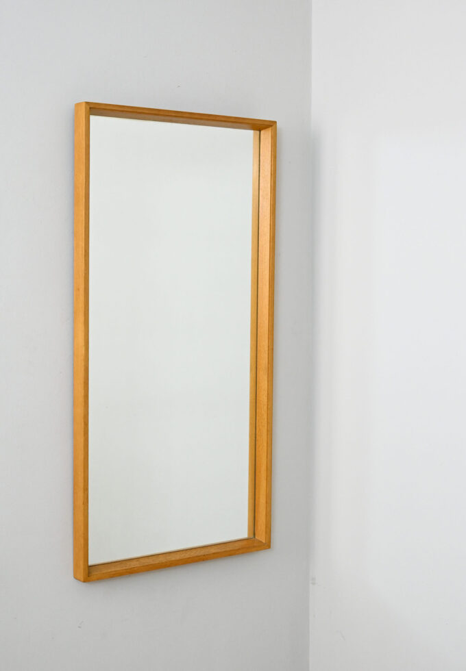 Specchio rettangolare in legno di rovere-g