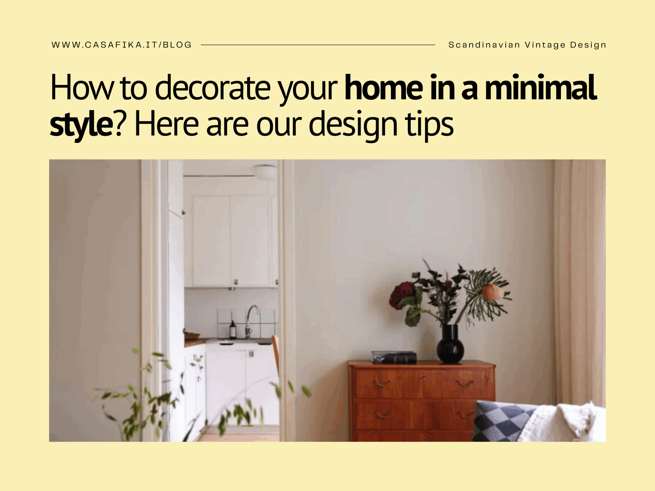 home in minimal style