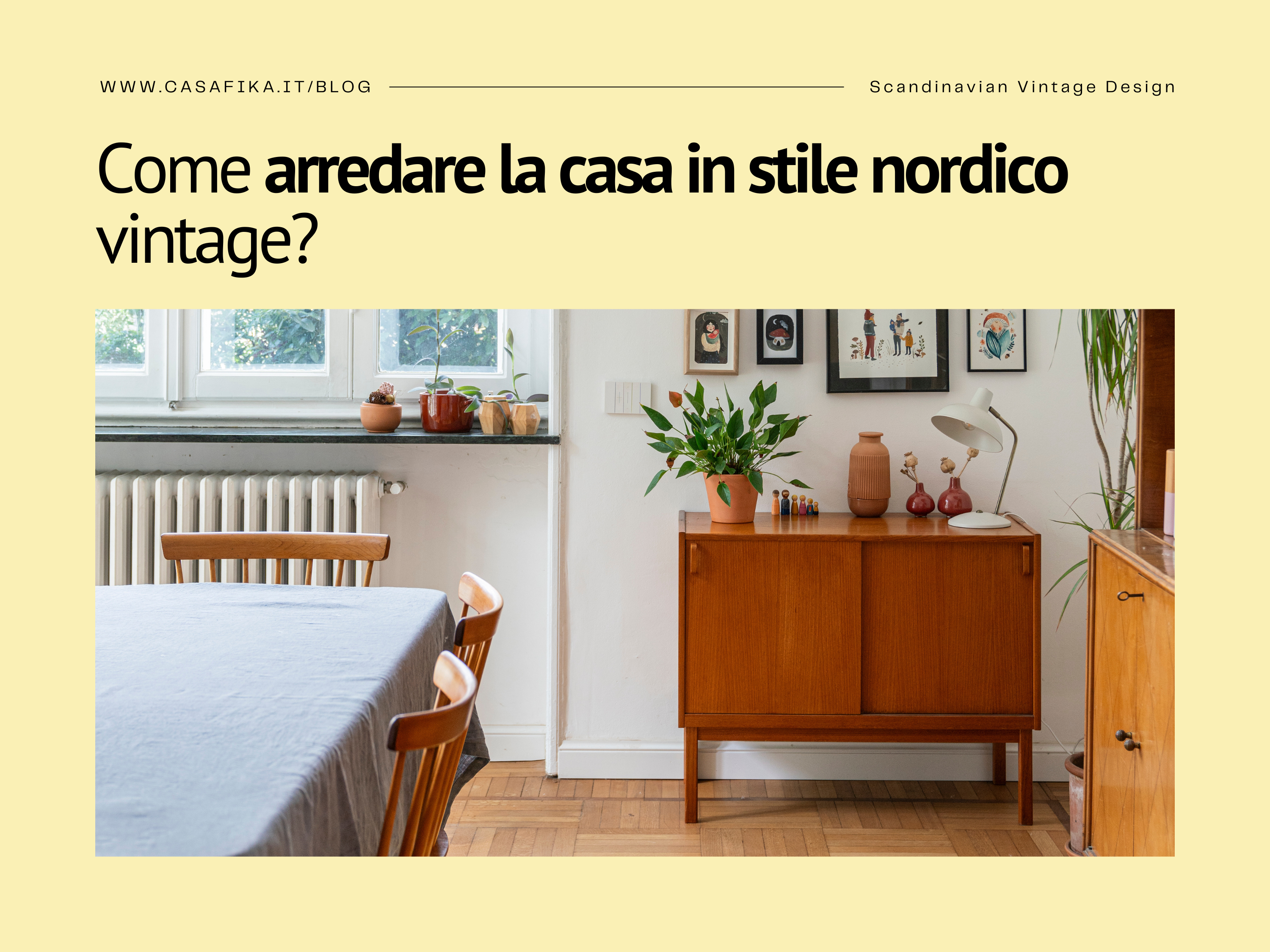 arredare la casa in stile nordico vintage