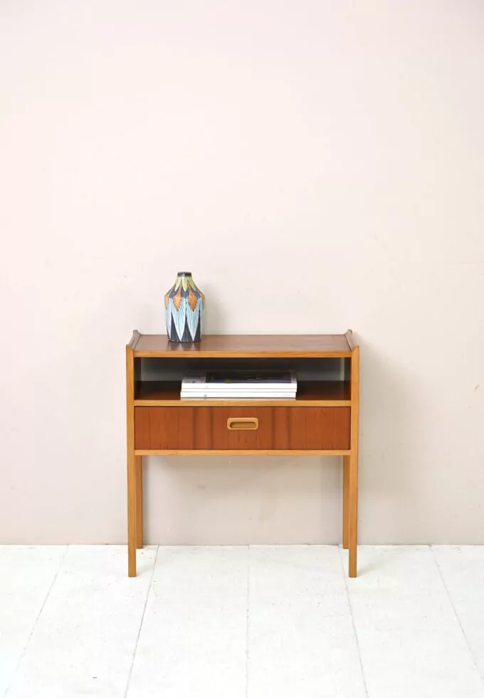 50s vintage nightstand with drawer