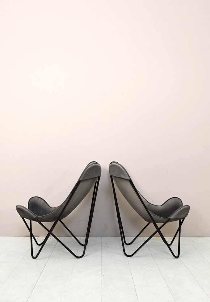 Pair of vintage safari chairs