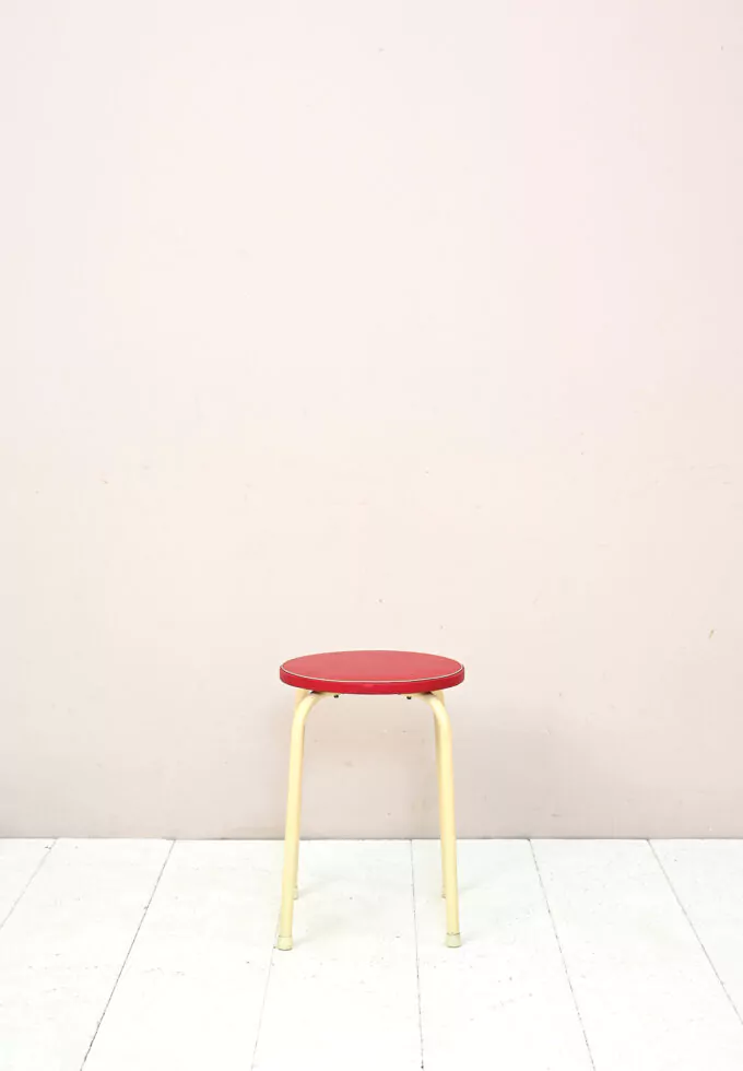 Vintage metal stool