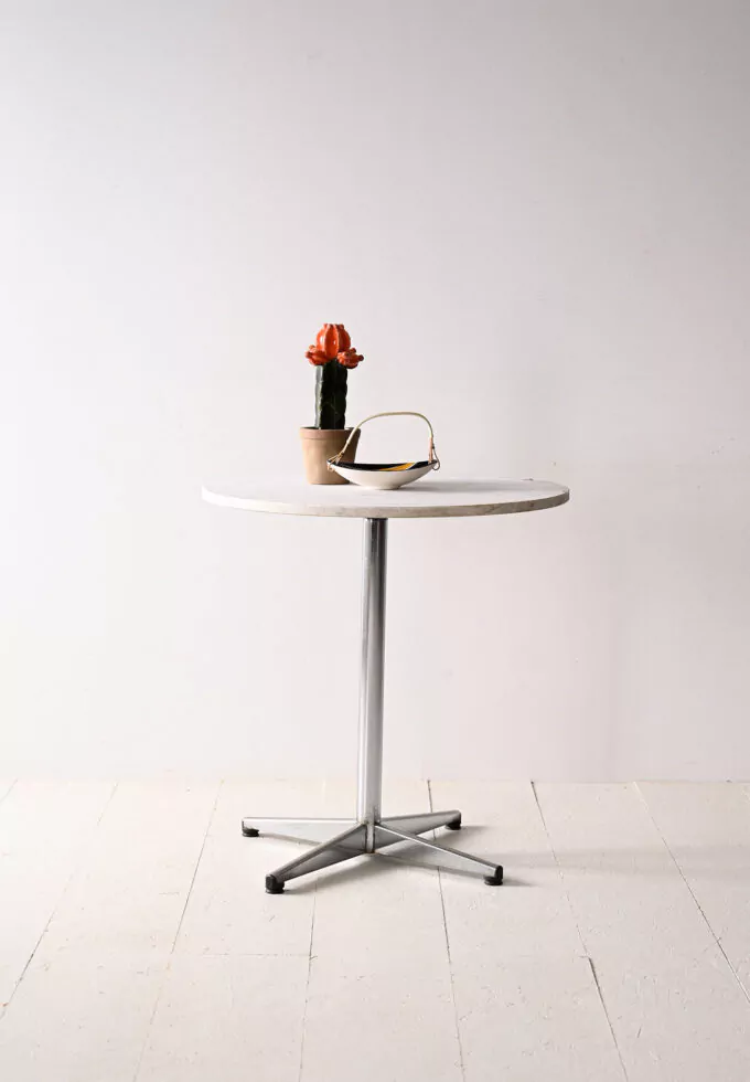 Marble and metal coffee table