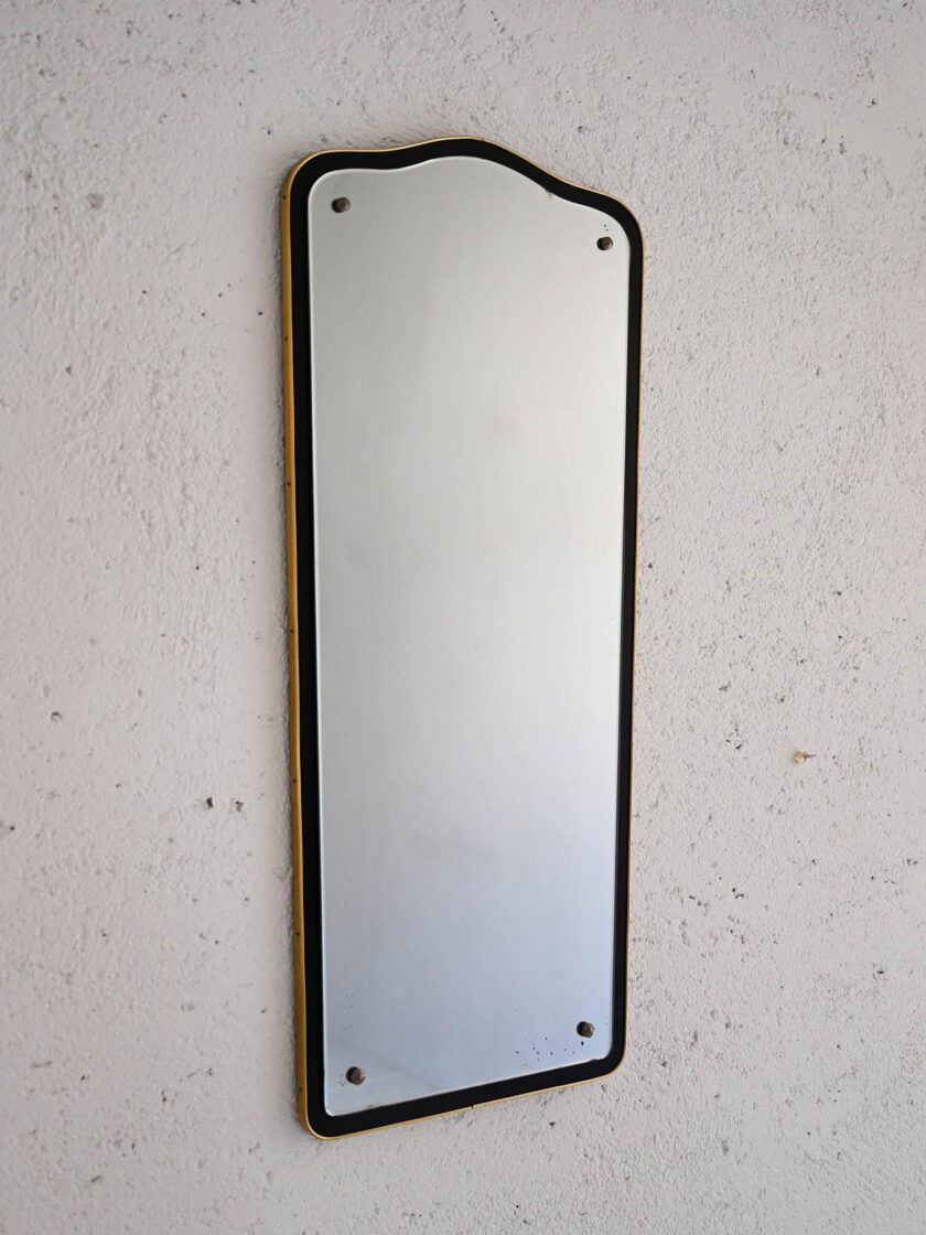 Specchio-Decò-in-metallo-colore-oro-e-nero