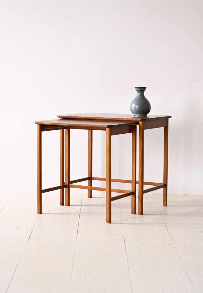 Pair of Scandinavian side tables