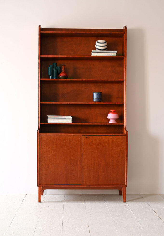 Swedish bookshelf with lockable doors