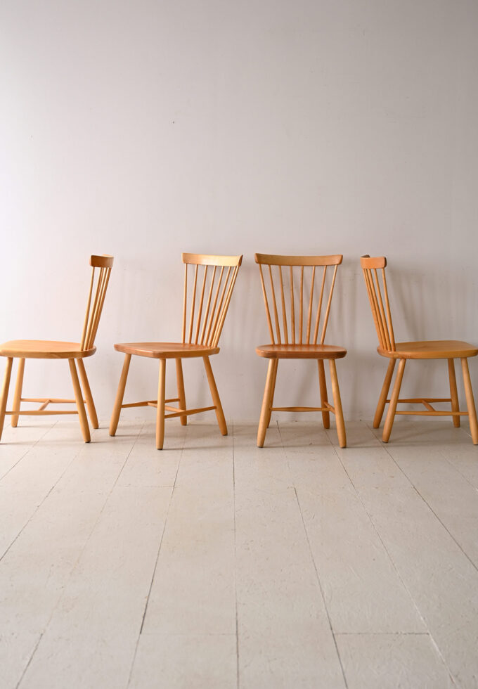 Set of 4 chairs by Carl Malmsten "Lilla Aland"