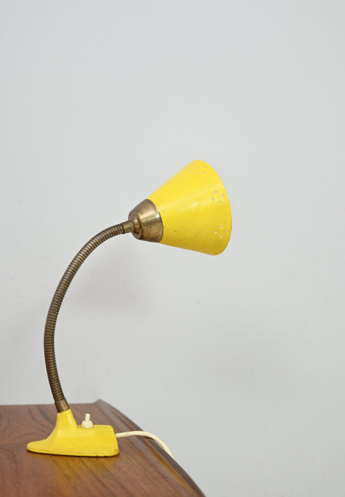 Yellow vintage table lamp