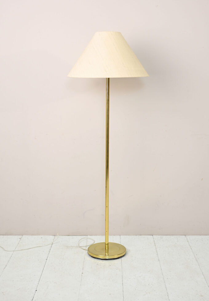 Vintage floor lamp with gold base