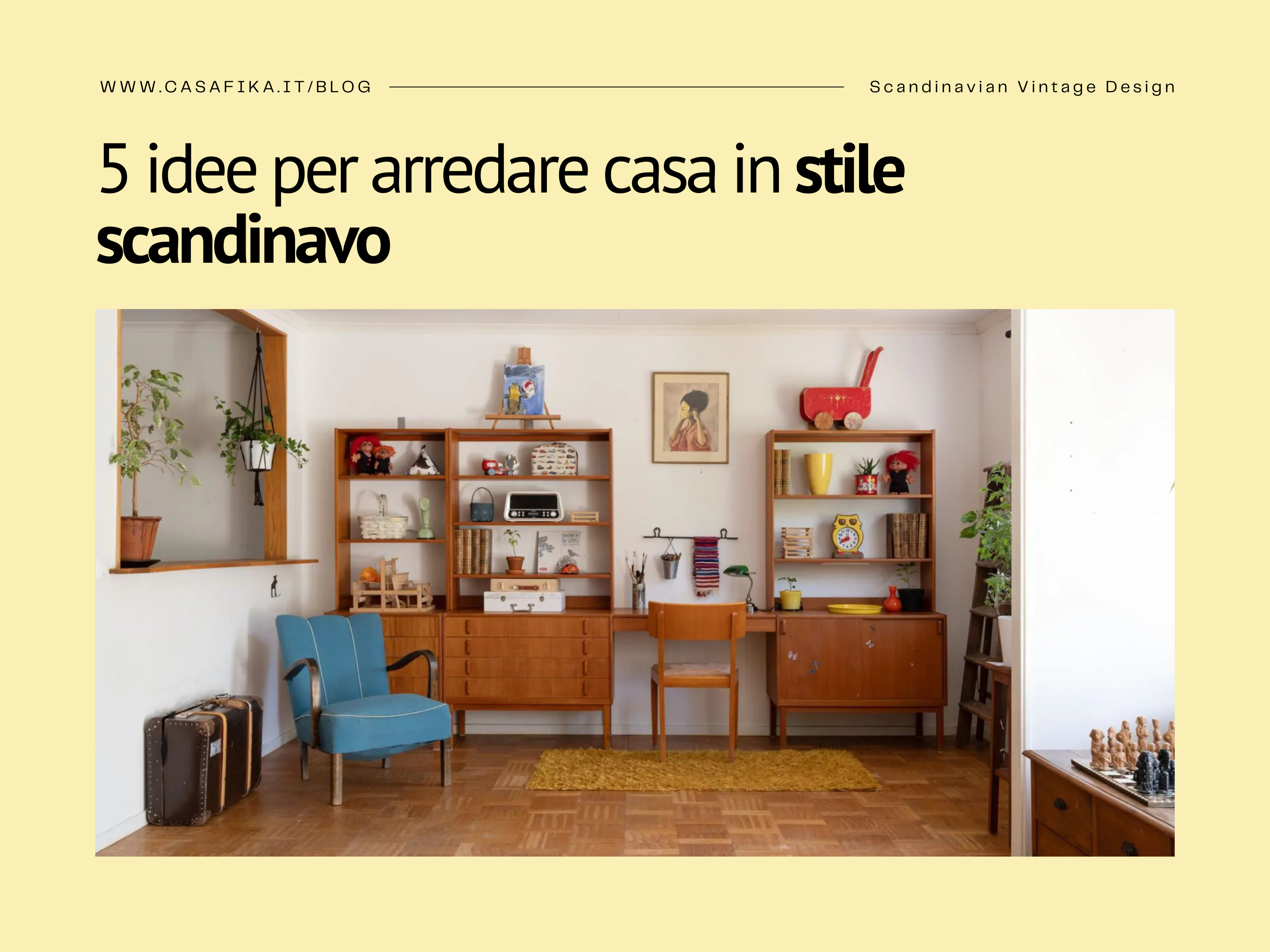 arredare casa in stile nordico vintage