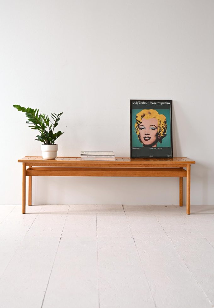 Panca scandinava in rovere-a