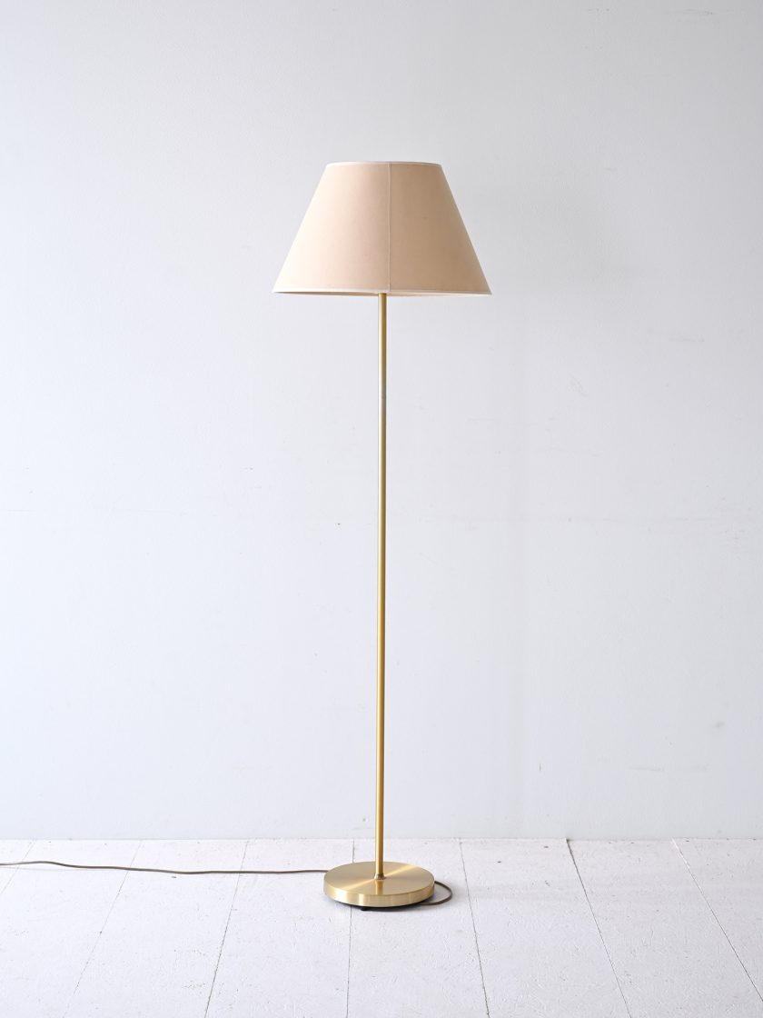 Simplee Adesso Tahoma Floor Lamp - 59 Inch Antique Brass With Rope Shade Lighting