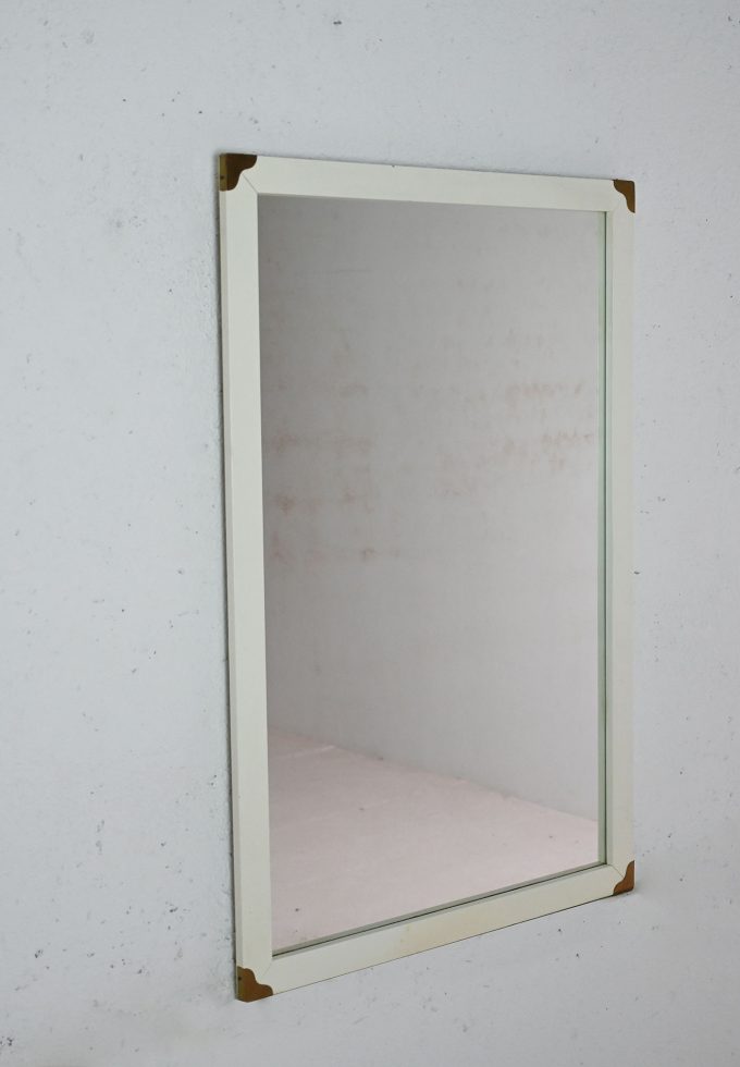 Lacquered wood framed mirror-b