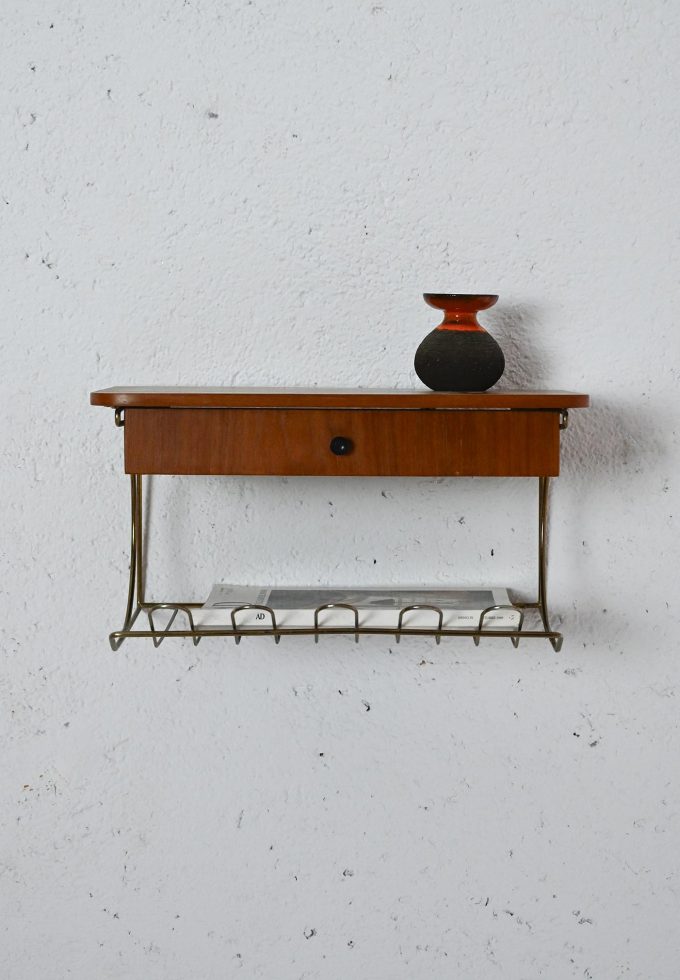 Comodino sospeso anni '60-a