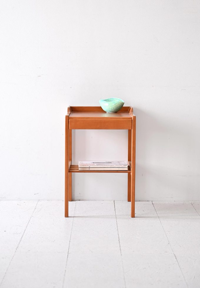 Comodino scandinavo in teak-a