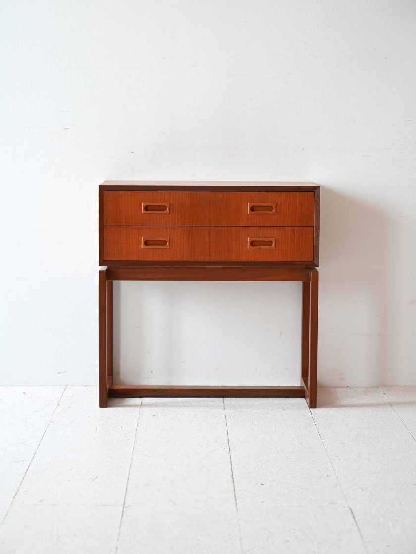 Comodino in teak anni '60-b
