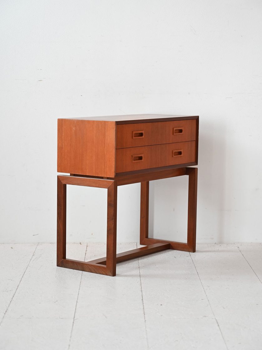Comodino in teak anni '60-c