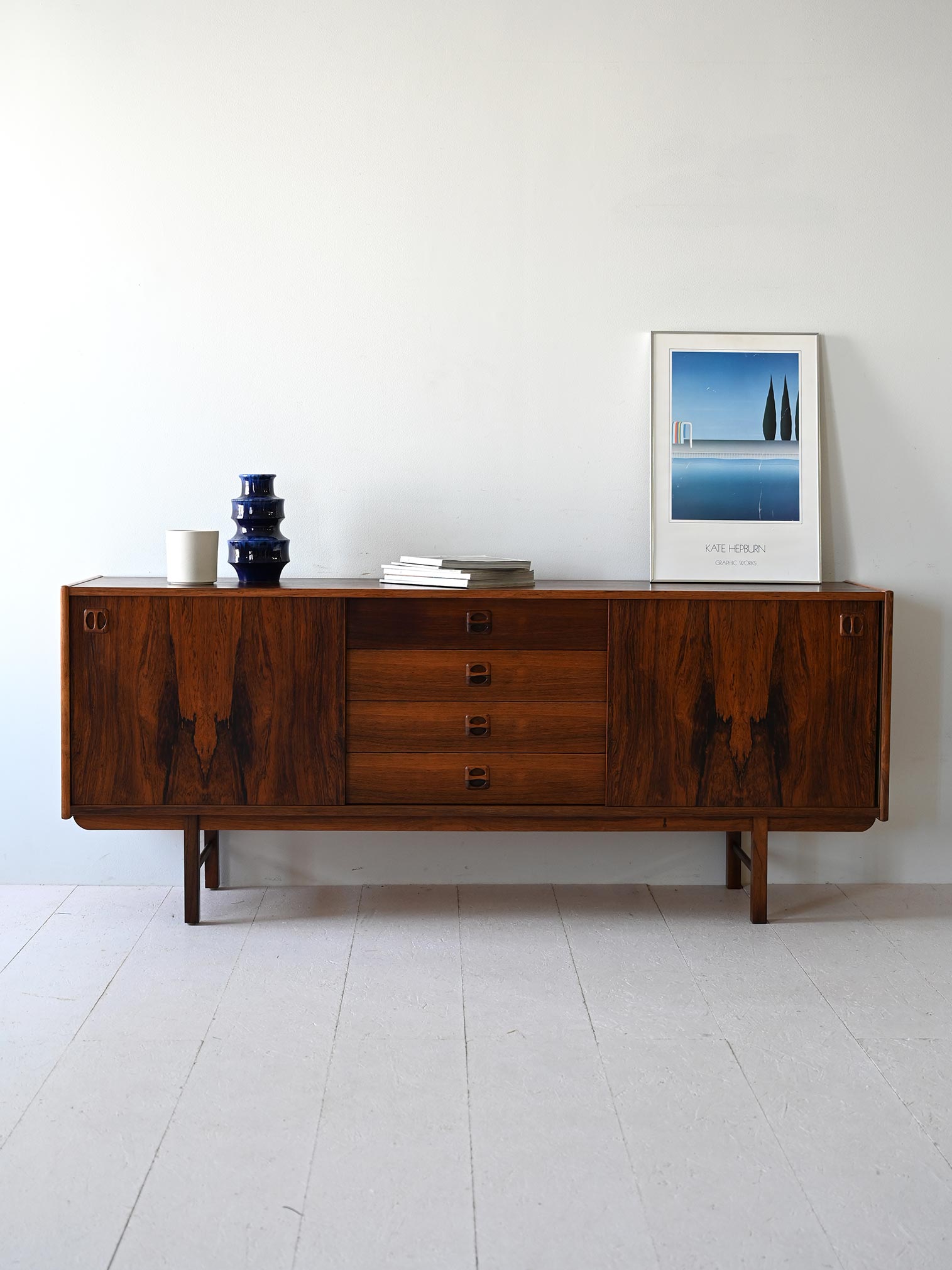 Sideboard scandinavo in palissandro-a