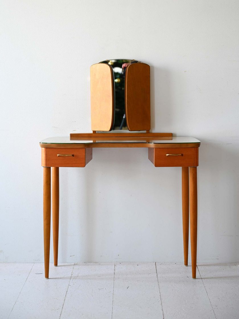 Toeletta vintage con specchio-b