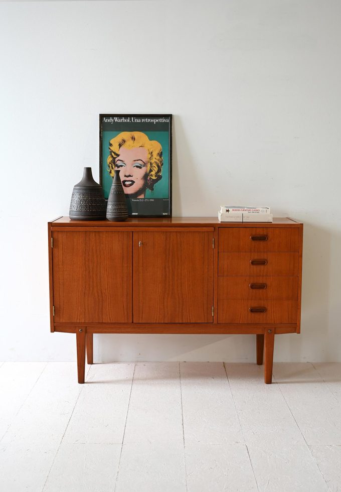 Sideboard con piano estraibile-a