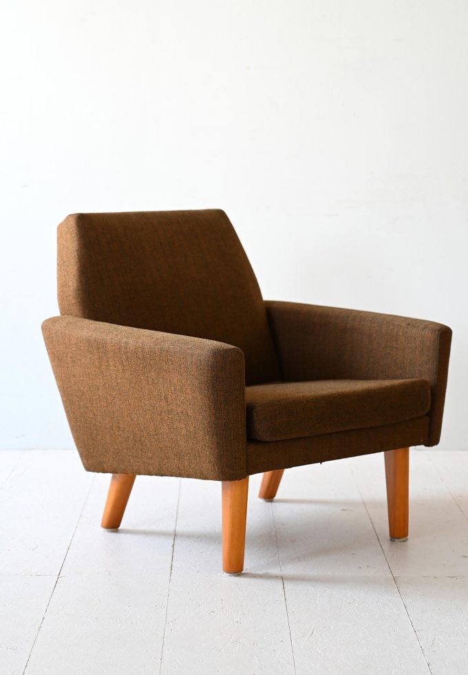 Poltrona anni '60 con tessuto originale-a