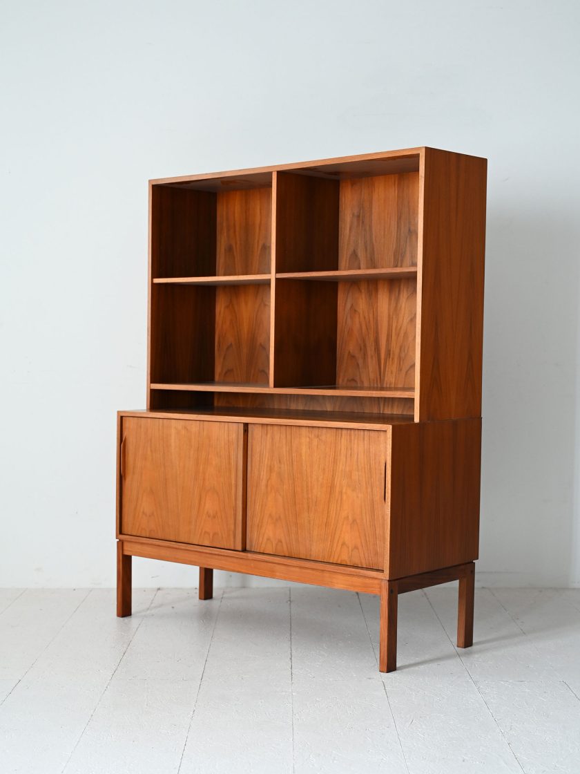 Libreria scandinava anni '50/'60 in teak-f
