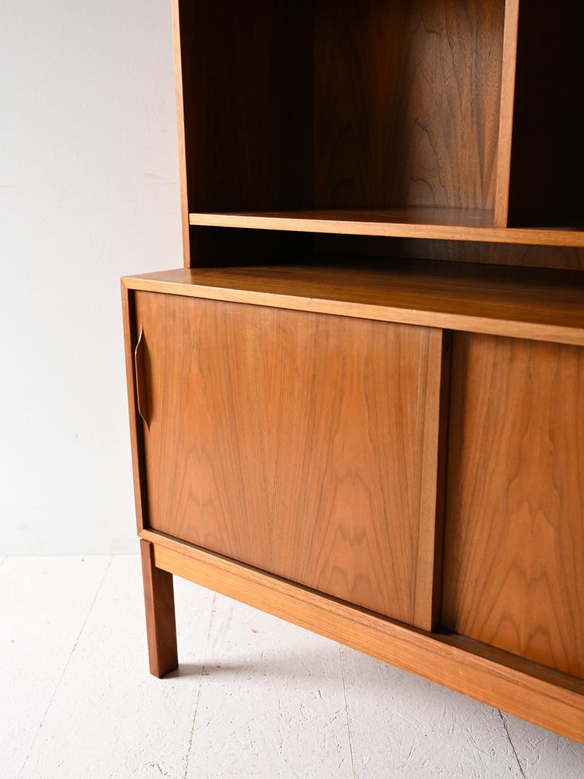 Libreria scandinava anni '50/'60 in teak-m
