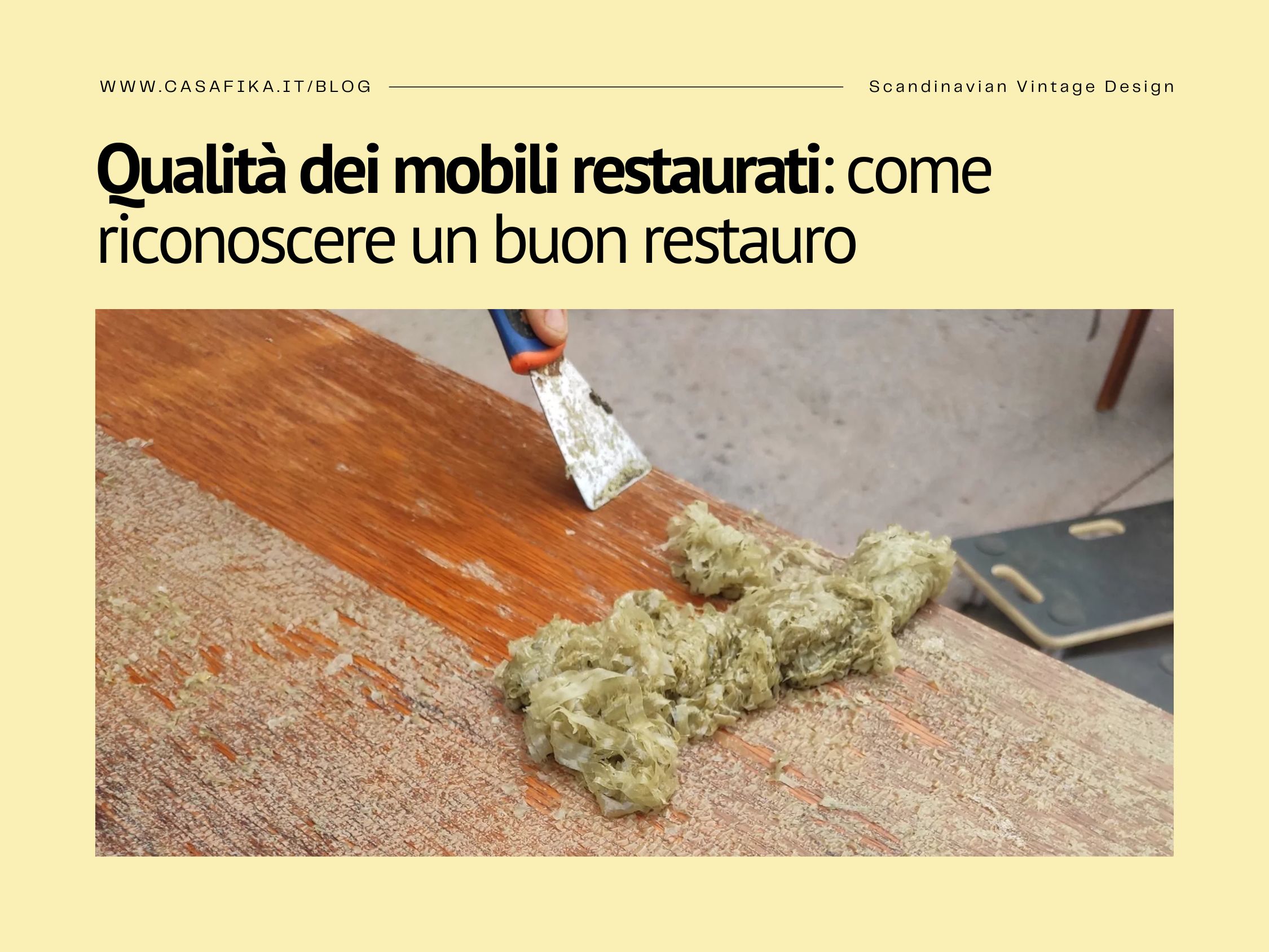 qualità dei mobili restaurati
