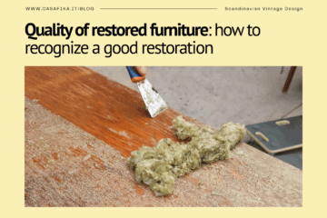 Quality of restored furniture