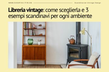 libreria vintage scandinava