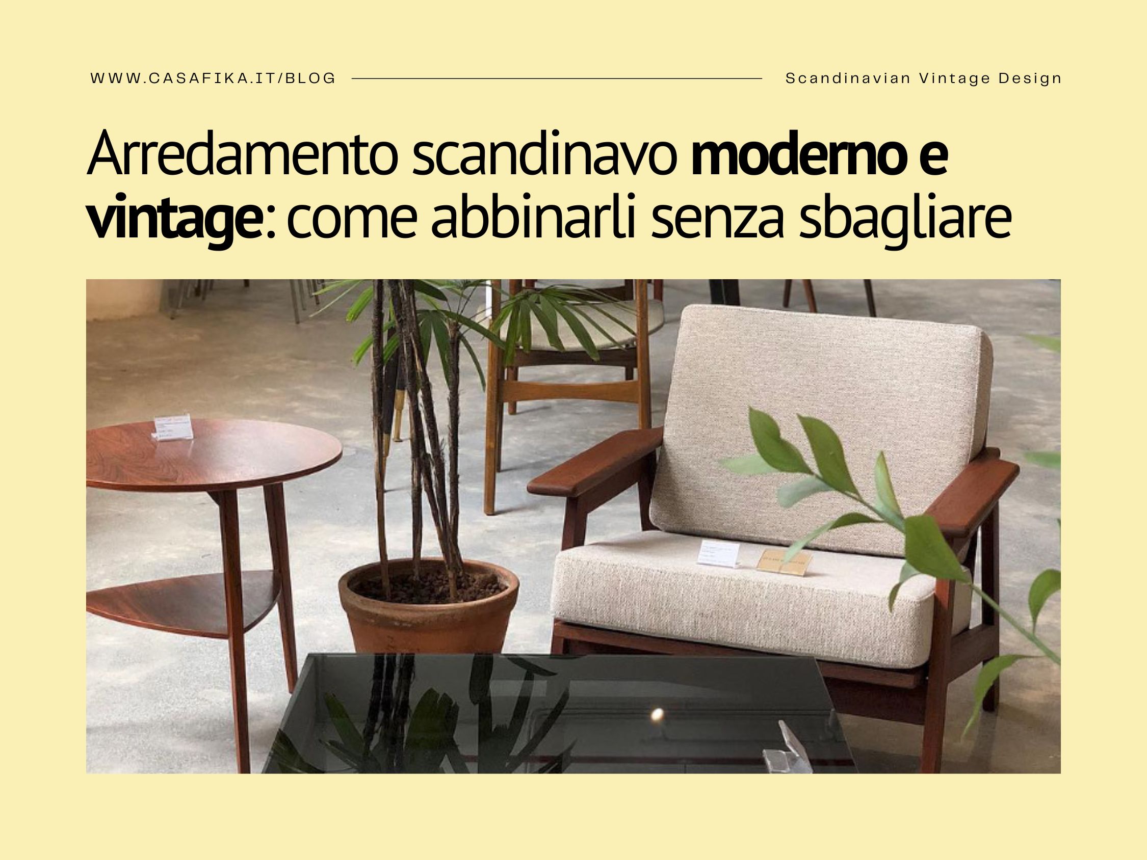 design scandinavo vintage e moderno