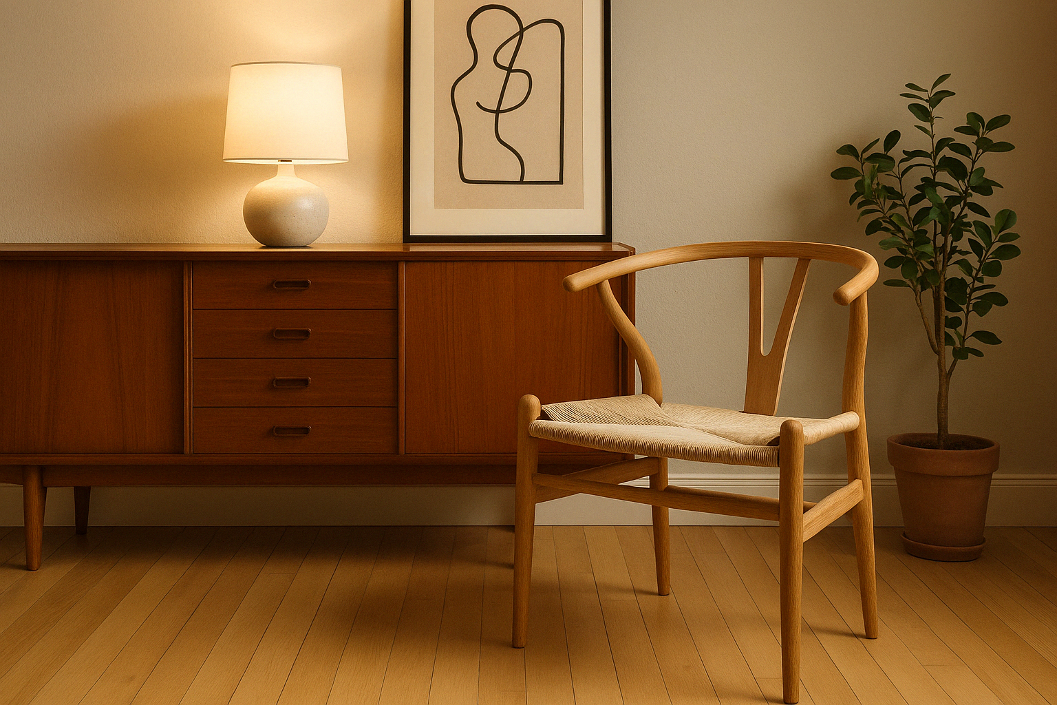 sedie di Hans J. Wegner
