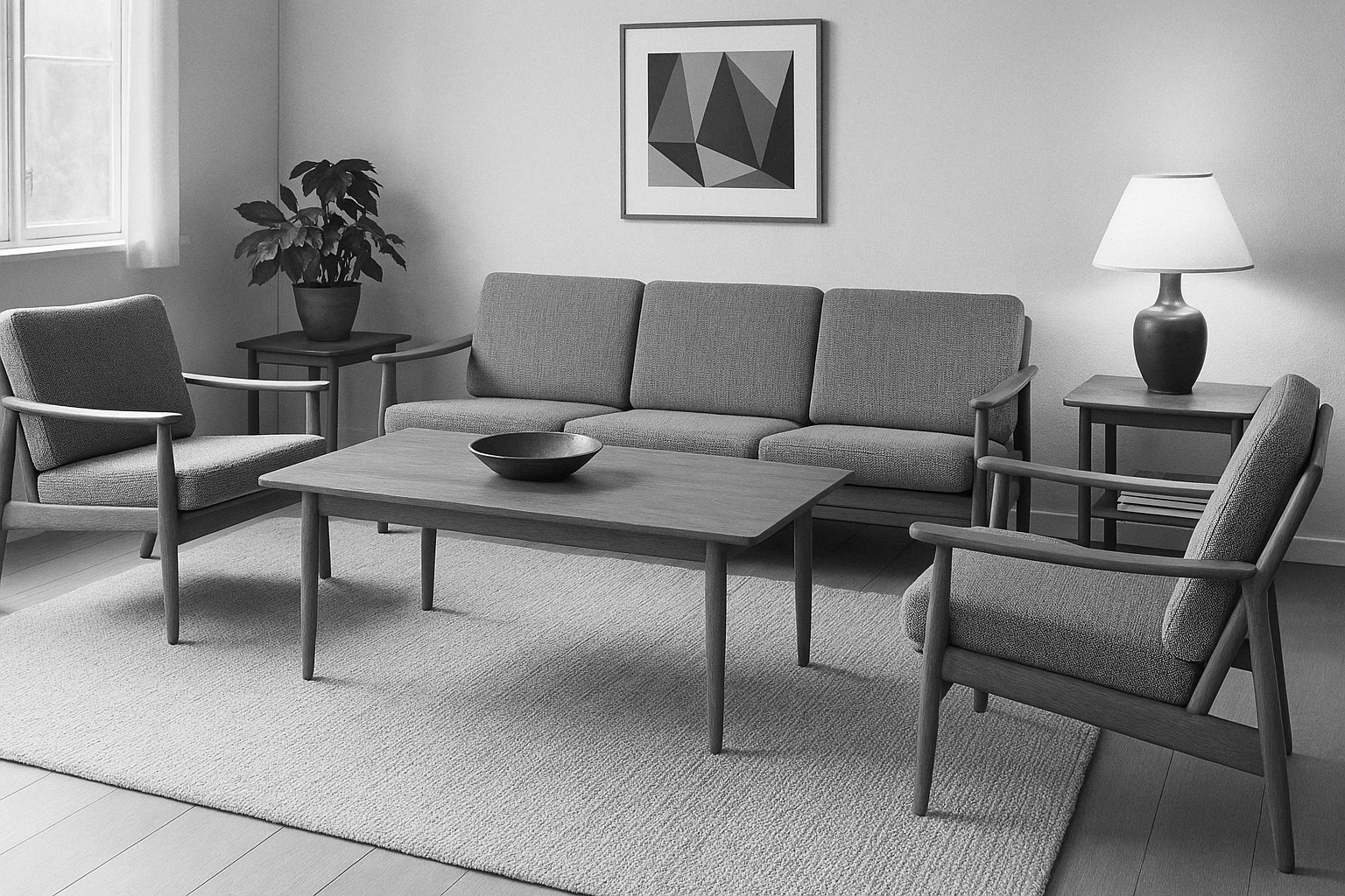 interno anni 50 scandinavo