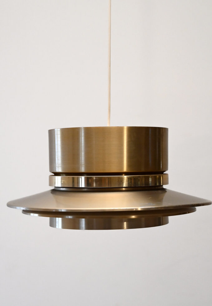 Lampadario in ottone Carl Thore per Granhaga, anni '60-b