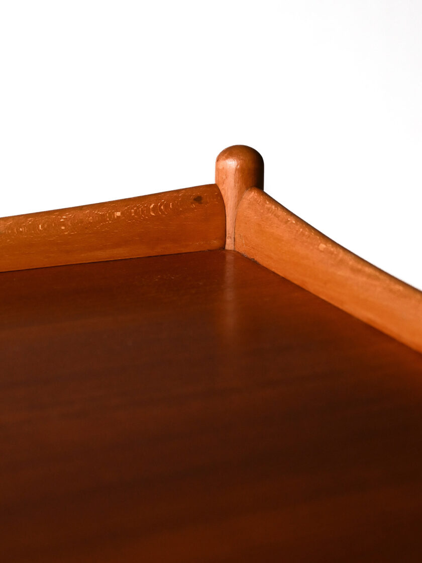 Carrello vintage scandinavo in teak e faggio-f
