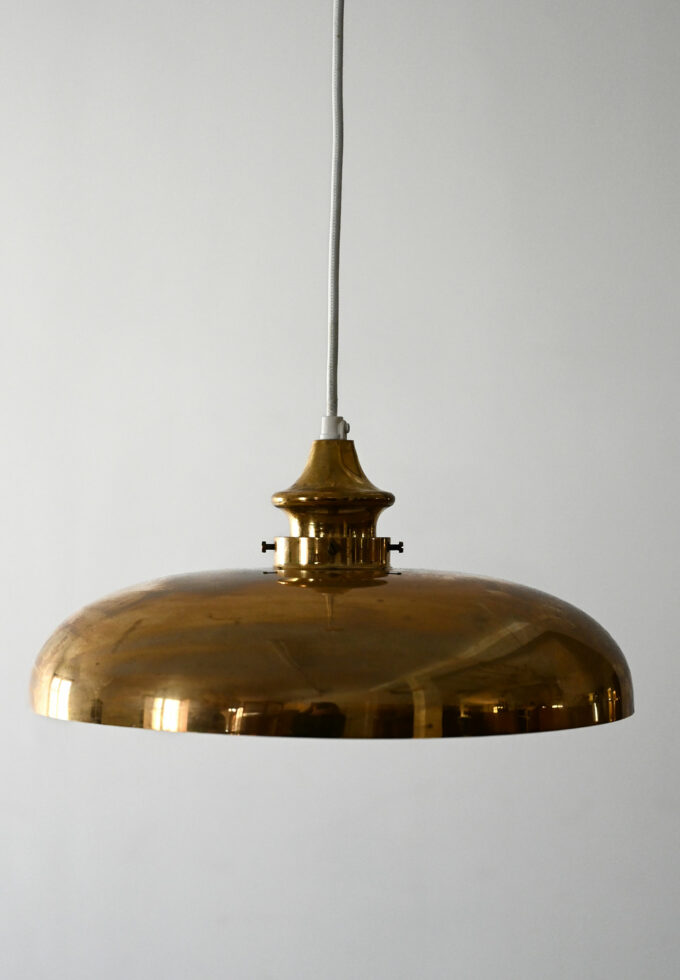Lampadario in ottone di Hans-Agne Jakobsson per Markaryd-b