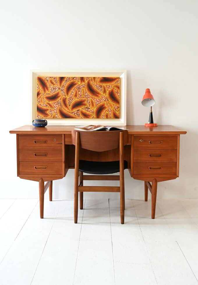 Scandinavian 1960s teak-a desk