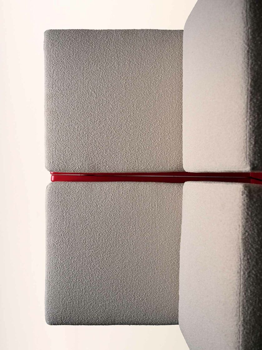 Coppia poltrone scandinave vintage rosso ciliegia-n