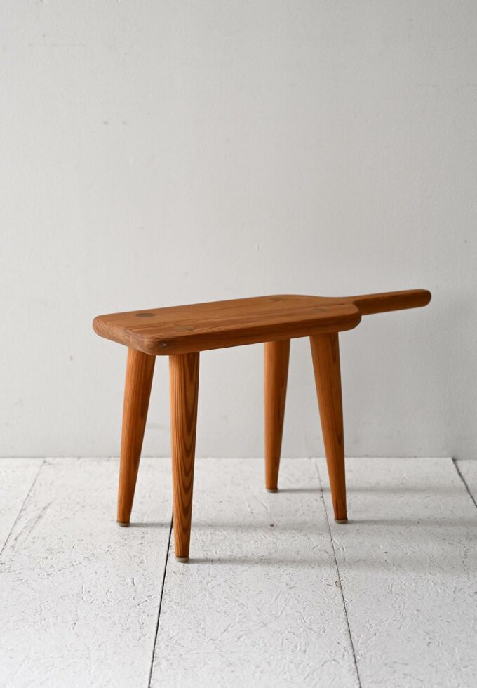Scandinavian 1950s stool in larch-a