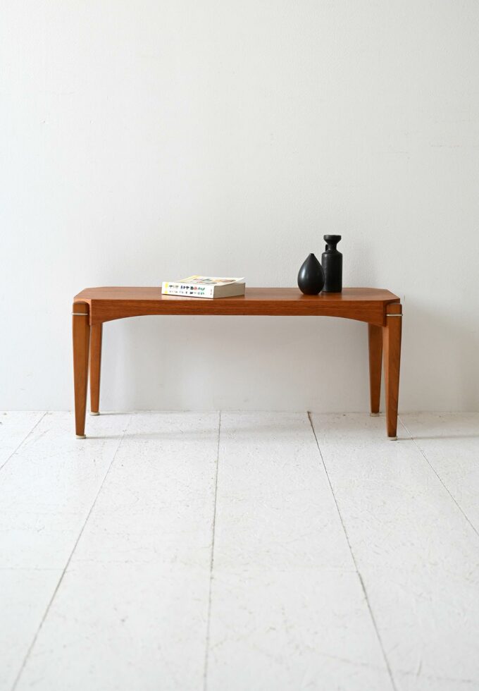 Panca scandinava vintage anni ’60 in teak-a