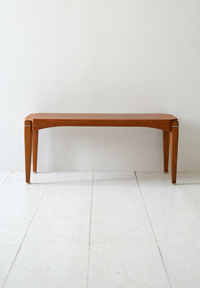 Panca scandinava vintage anni ’60 in teak-b