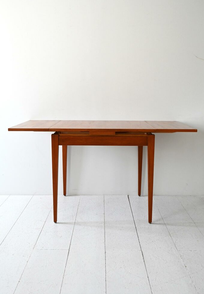 Scandinavian 60s teak square-b table