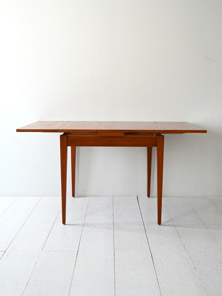 Scandinavian 60s teak square-b table
