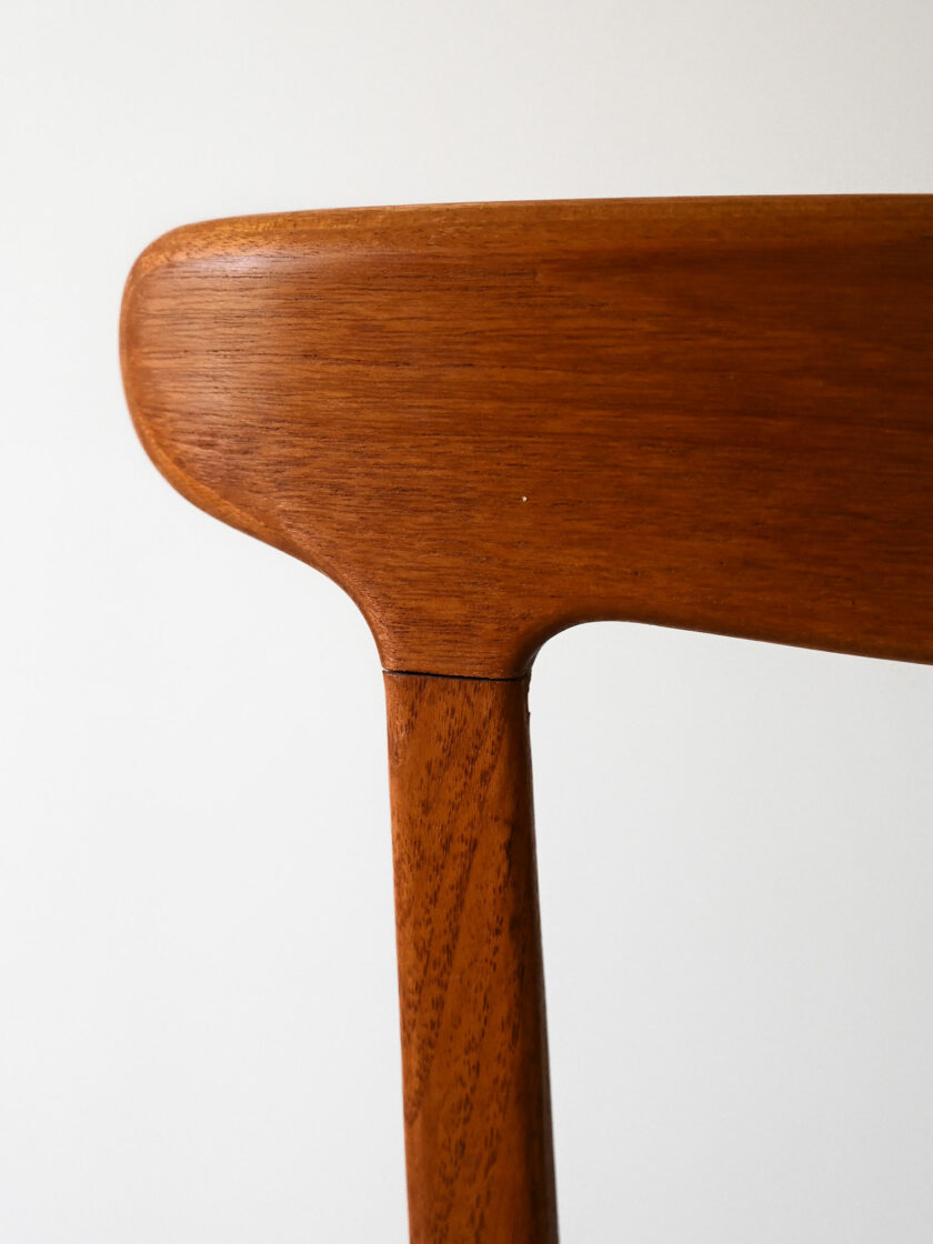 Sedia scandinava vintage anni 60 in teak curvato-g