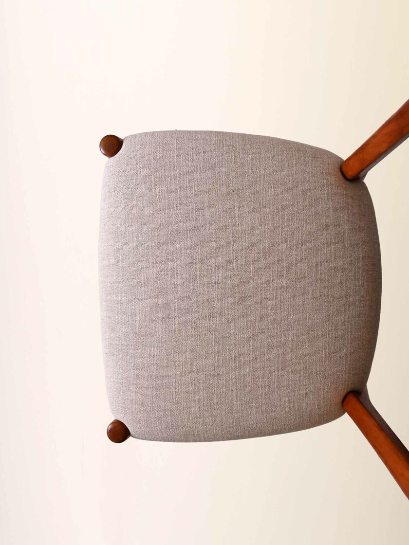 Sedia scandinava vintage anni 60 in teak curvato-i