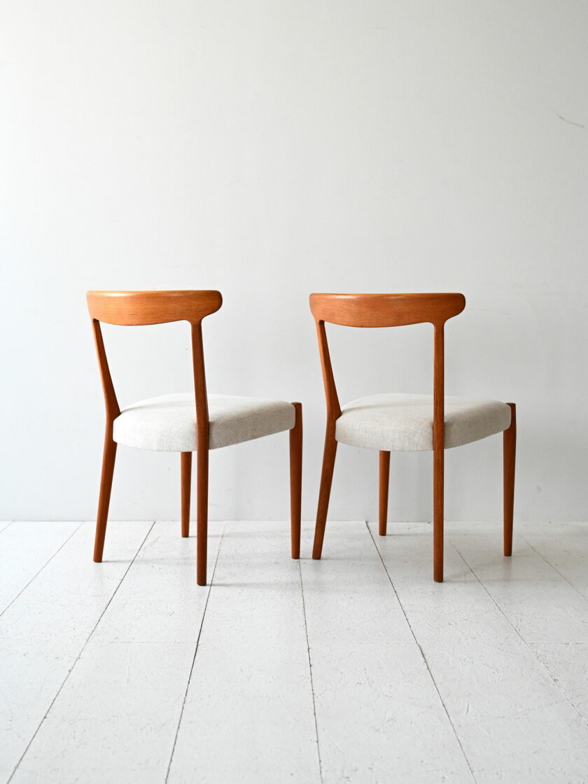 Pair of 1960s Scandinavian chairs in curved teak-b