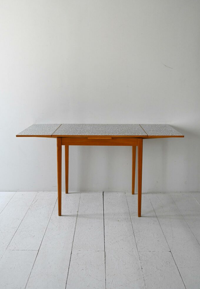 Scandinavian Vintage table by Edsbyverken extendable with formica-a top