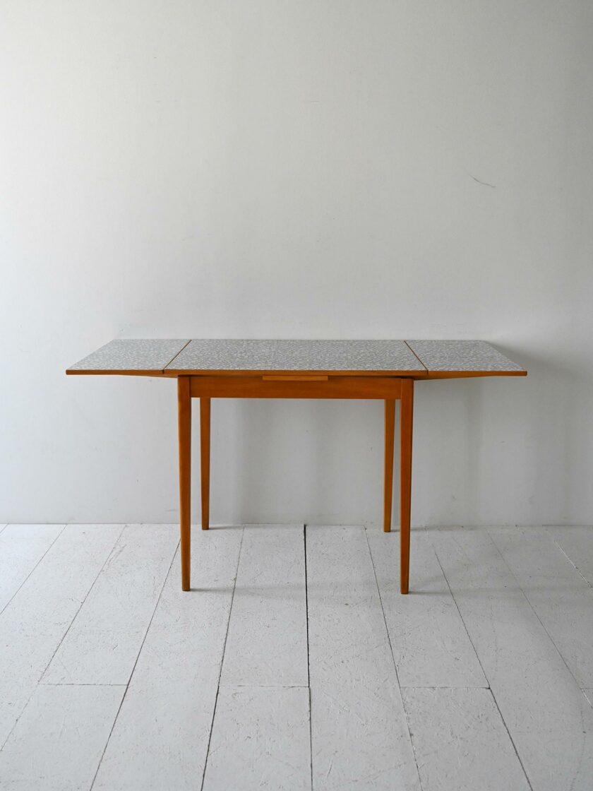 Scandinavian Vintage table by Edsbyverken extendable with formica-a top