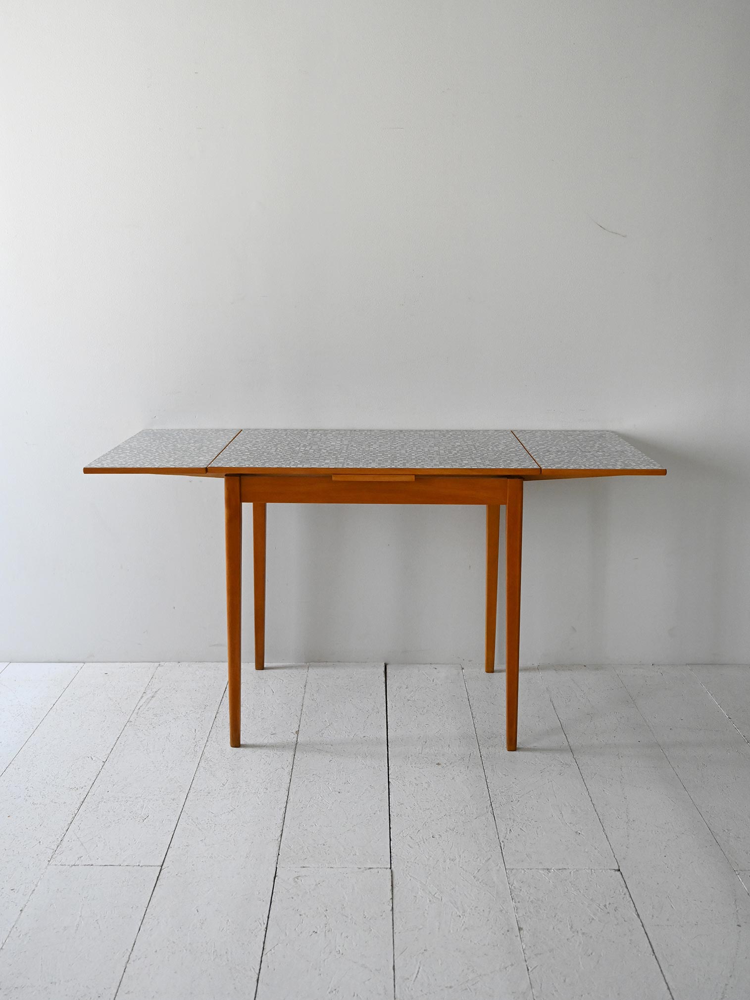 Scandinavian Vintage table by Edsbyverken extendable with formica-a top