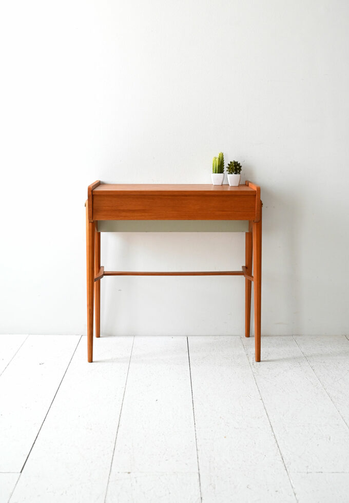 Scandinavian teak dressing table with mirror-b